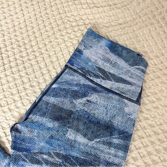 LULULEMON ATHLETICA Wunder Under High Rise Tight Legging Mesh Scape Multi - Picture 15 of 17